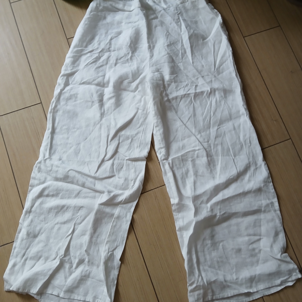 Flax Cream Linen Pants